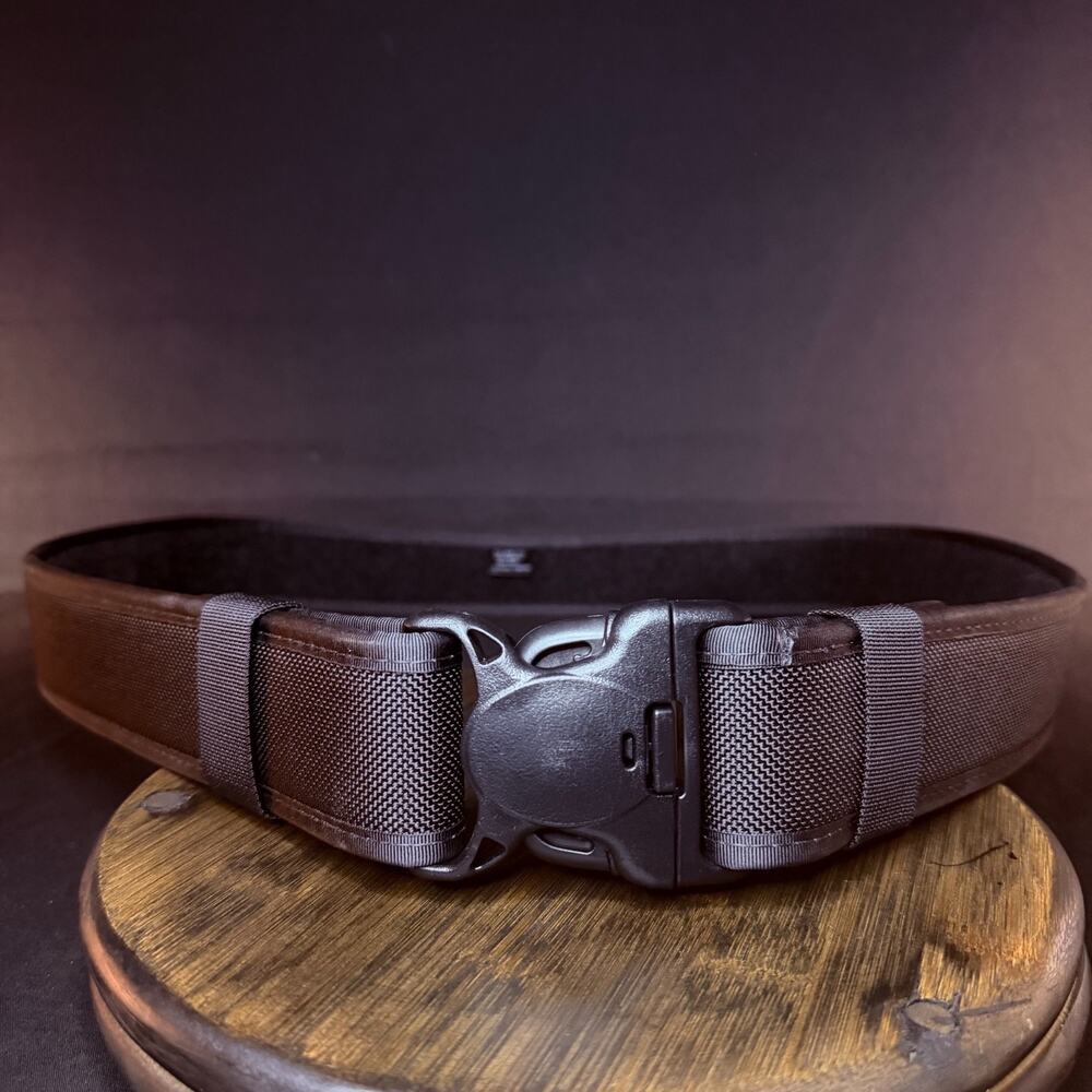 Bianchi 7210 Duty Belt Size 2XL 46"-52" Hook & Loop Lined Nylon 2.25" Black